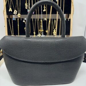 JRA  Certified Japanese Black Leather Women's Shoulder Bag